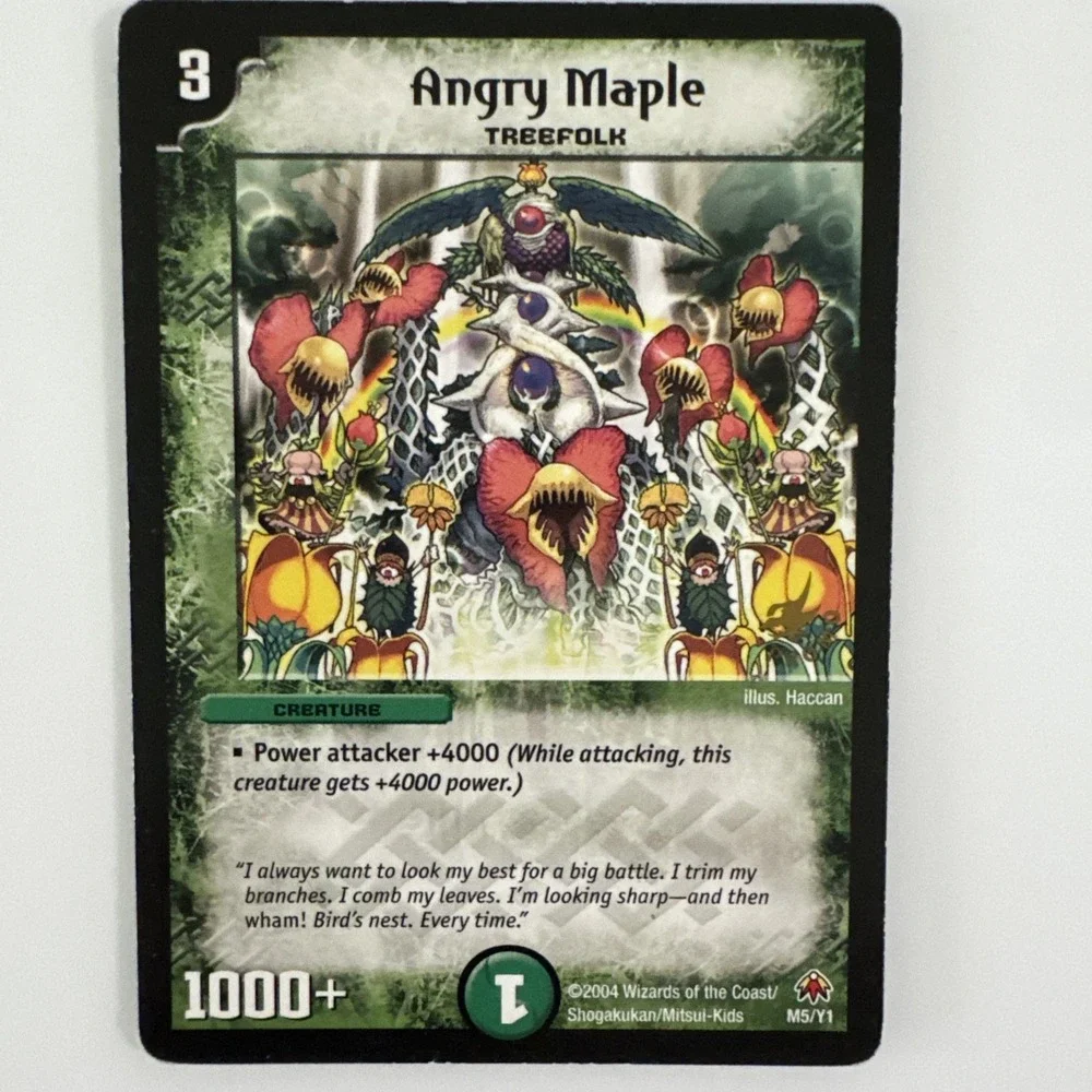 Duel Masters Trading Card Game - Angry Maple #M5/Y1 McDonald's Promo Rare